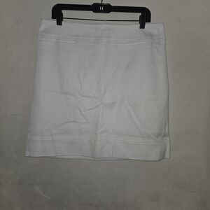Talbots Classic White Mini Skirt
